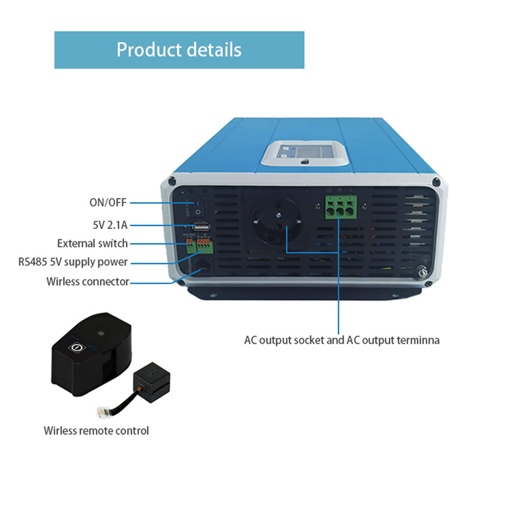 2000W Čista sinusna inverter za sinus (5)